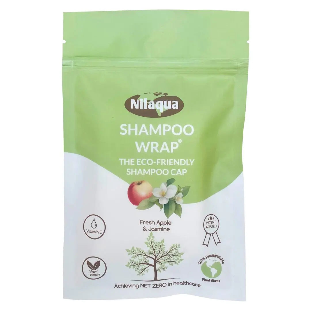 Nilaqua Shampoo Wrap, 100% Biodegradable, Fresh Apple & Jasmine (3pk)