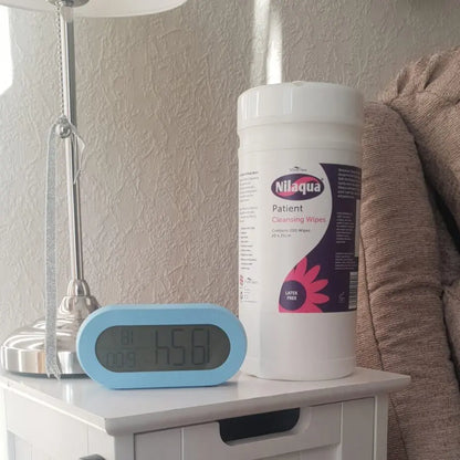 Nilaqua Patient Cleansing Wipes 200pk (Canister)