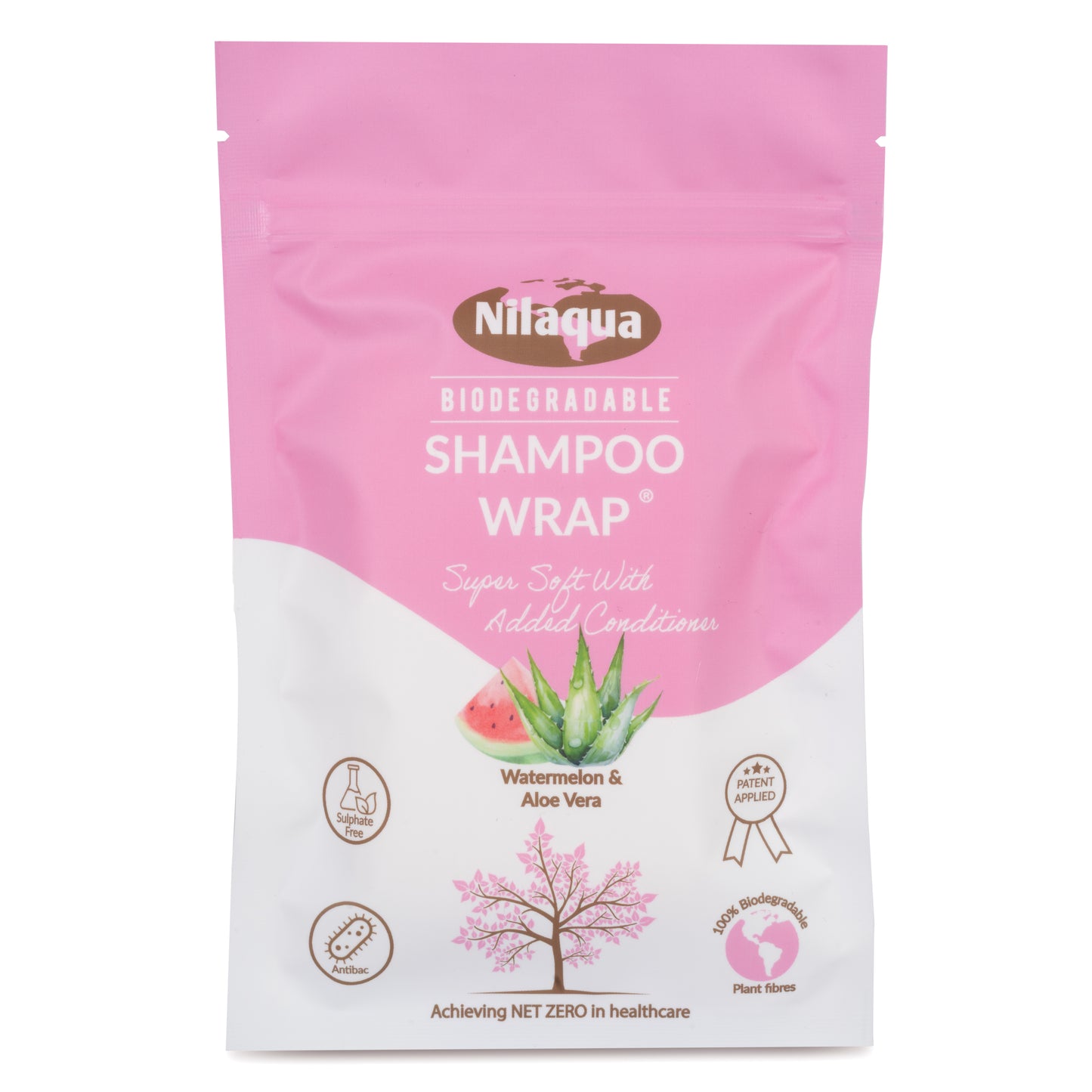 Nilaqua Biodegradable Shampoo & Conditioner Wrap - Antibacterial