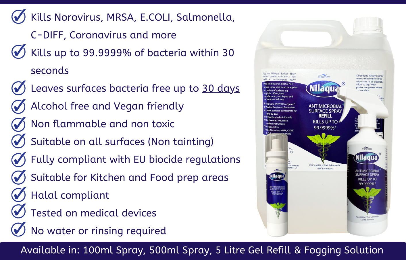 Nilaqua Virucidal Surface Spray 500ml