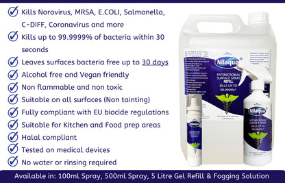 Nilaqua Virucidal Surface Spray 100ml