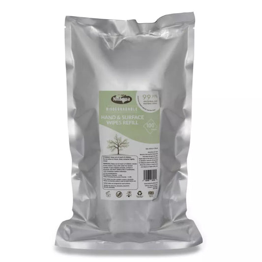 REFILL – Nilaqua Biodegradable Hand & Surface Wipes 100pk